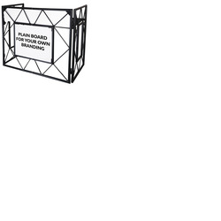 Foldable Truss DJ Booth in Black with Front Screen