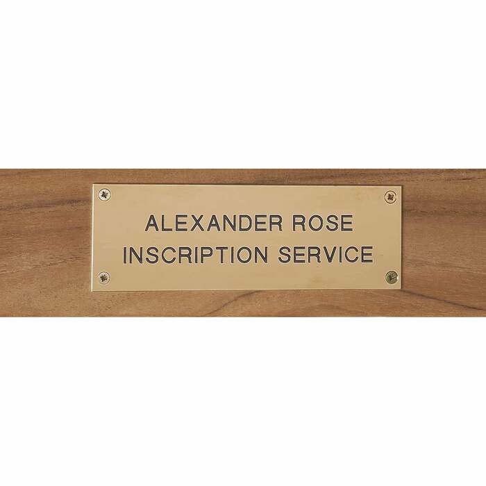 Alexander Rose Brass Engraving Plate