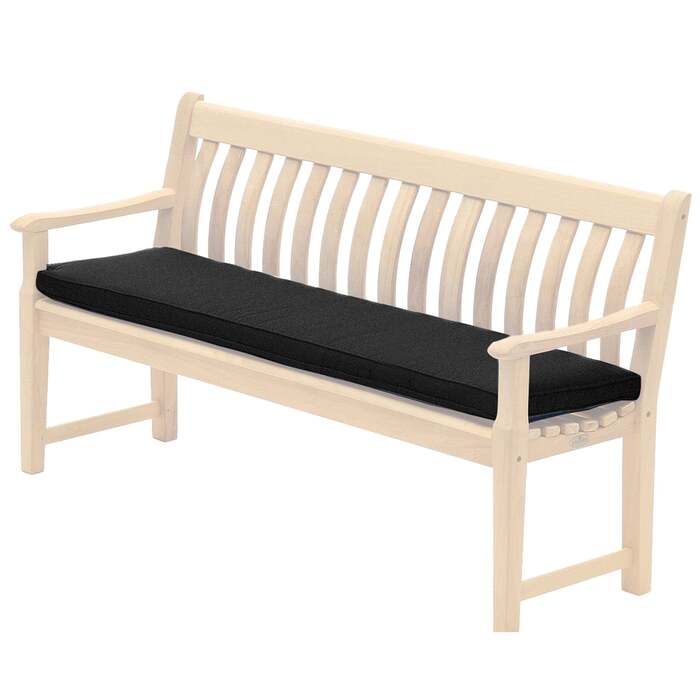 Alexander Rose Olefin 5ft (1. 5m) Bench Cushion - Charcoal
