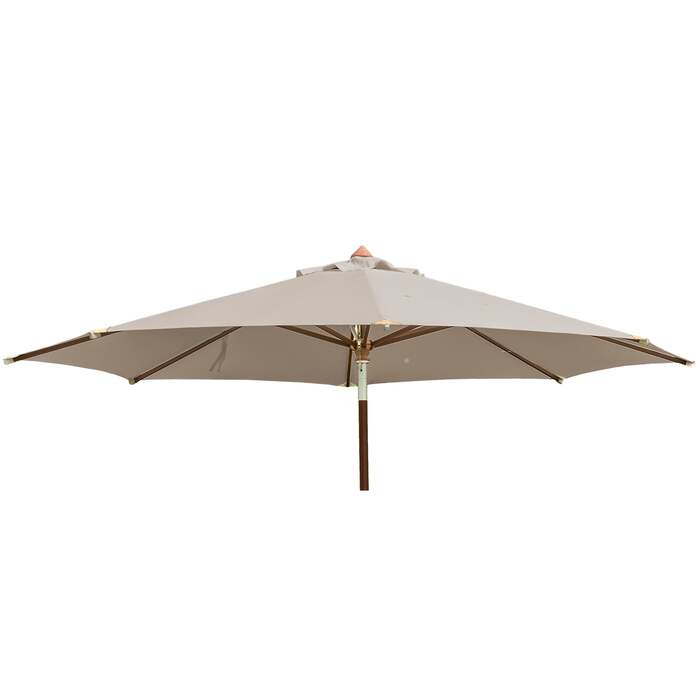 Alexander Rose 3.5m Hardwood Luxury Round Garden Parasol