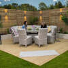 Bracken Outdoors Venice 10 Seat Curved Rattan Outdoor Dining Set