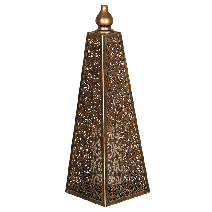 Battery Powered Garden Light Luxor Style Pyramid Lamp - 450mm High