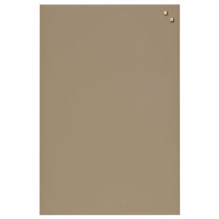 NAGA Magnetic Glass Noticeboard BEIGE 40 x 60cm
