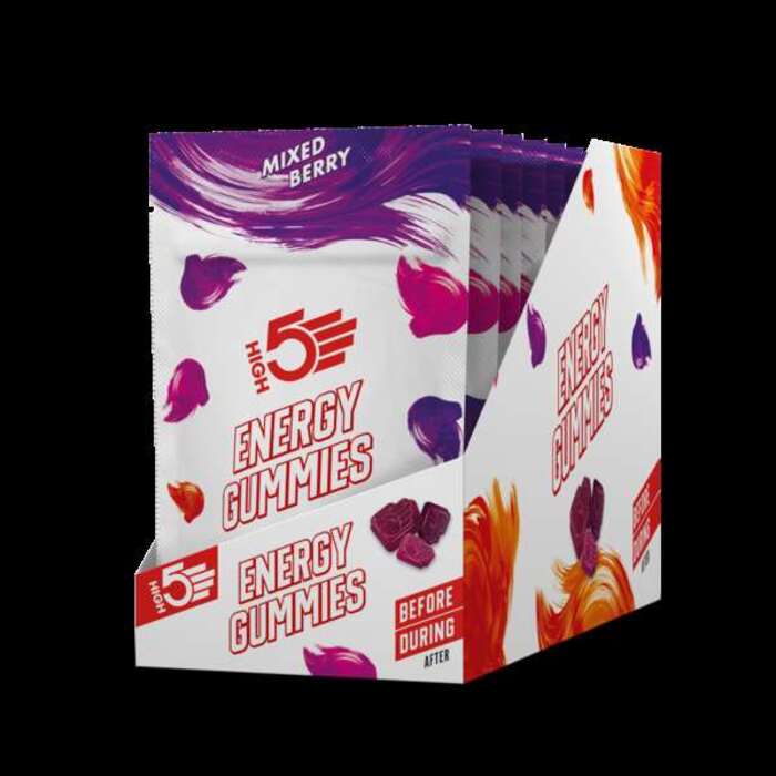 Vegan Energy Gummies - Mixed Berry Flavour, Box of 10