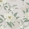 Flying Cranes Wallpaper Natural Grandeco 178302