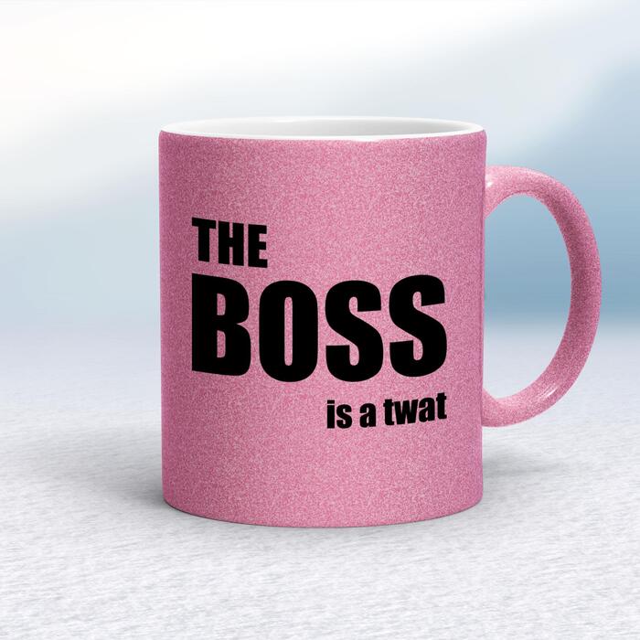 The Boss Is A . . . Swearing Mug