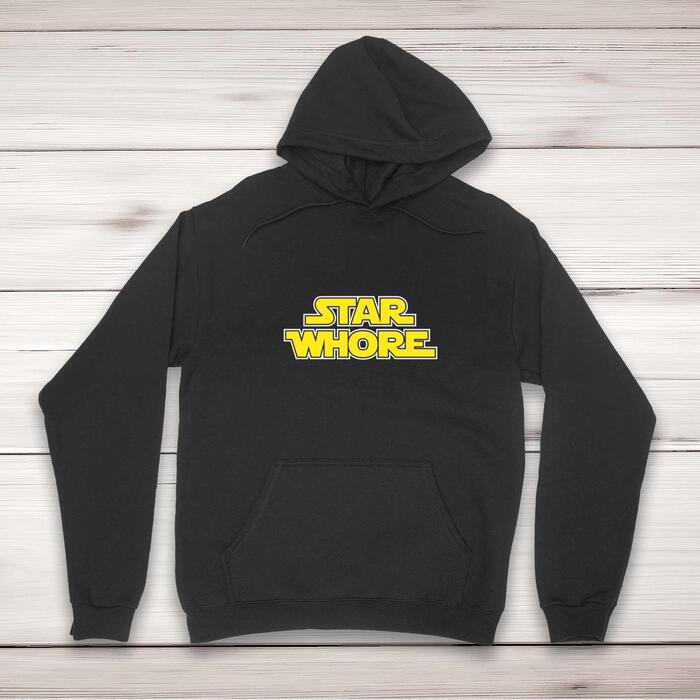 Star Whore Hoodie - Black, Extra Large