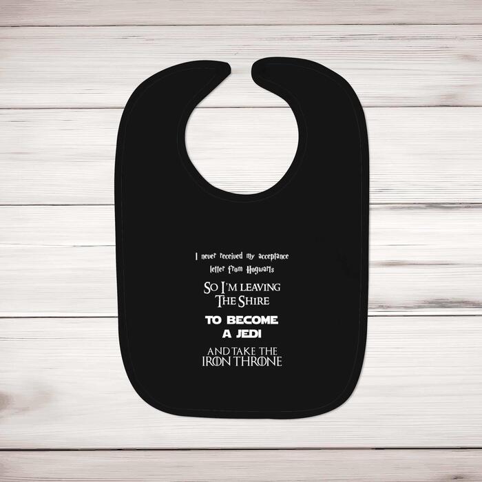 Take The Iron Throne Baby Bib - Black, One