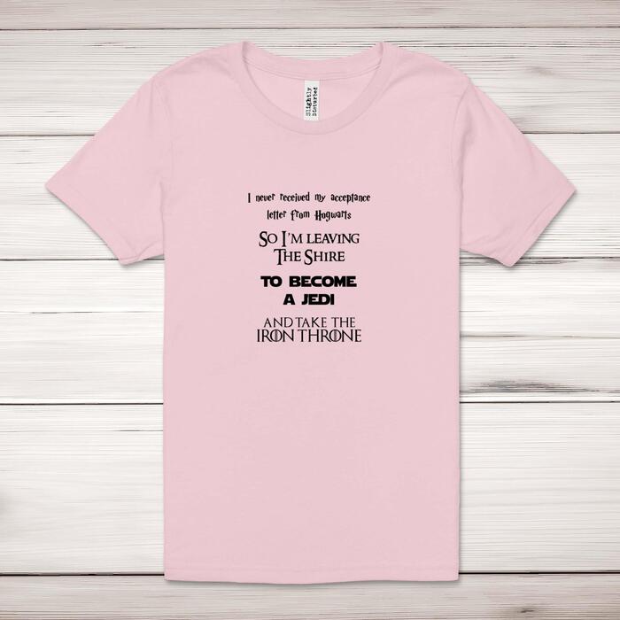 Take The Iron Throne Adult T-Shirt - Pastel Pink, 3XL