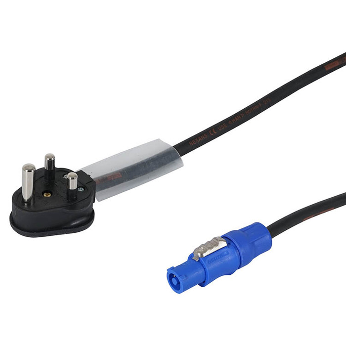 15A Male to PowerCON Adaptor with Titanex Rubber Cable 0. 35m