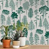 Catskills Woodland Wallpaper Douglas Fir Green - Mini Moderns MMTLG01DF