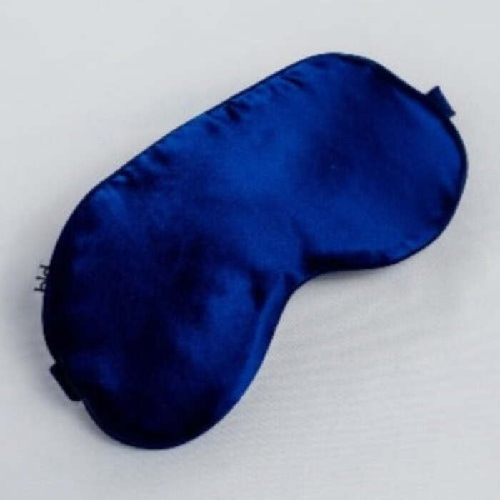 Luxury Gift Set - Silk Sleep Mask & Serenity Sleep Candle - Midnight Blue