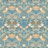 William Morris Strawberry Thief Wallpaper Denim Blue and Spice W0171/02