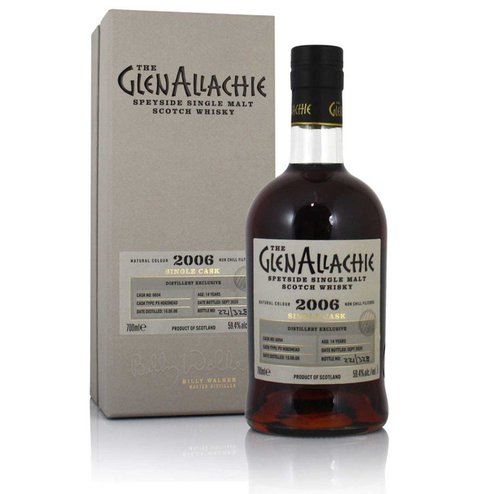 GlenAllachie 2006 14YO PX Hogshead Distillery Exclusive Cask #6604