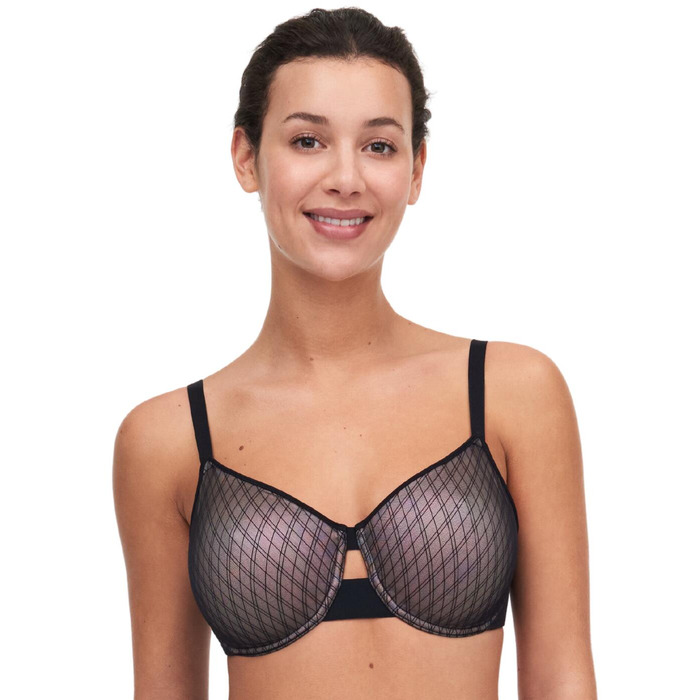 Chantelle Smooth Lines Moulded Bra - Black/ Beige - 32D