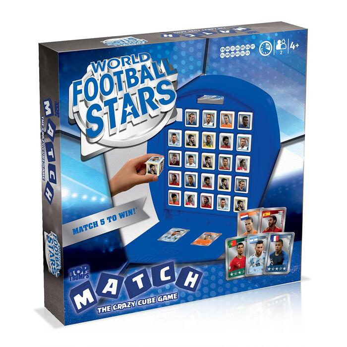 World Football Stars Top Trumps Match - The Crazy Cube Game