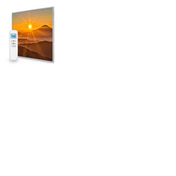 595x595 Sunset Mountains Picture Nexus Wi-Fi Infrared Heating Panel 350W - Electric Wall Panel Heater
