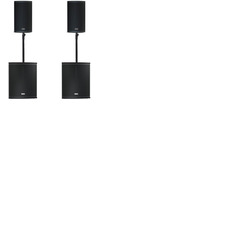 FBT X-Series Active PA System 5400W XLITE10A x2, X-SUB 115SA x2, Padded Bags and Poles