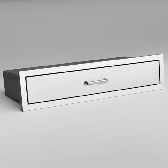 Draco Grills Stainless Steel Build-in Outdoor Kitchen Double Width Drawer