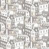 Travelogue Collection Emma's Apartment Wallpaper Stone Grey Mini Moderns MMTLG06ST