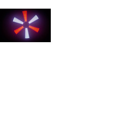 LED Fan Effects Light with 486 RGB LEDs 50 x 50cm