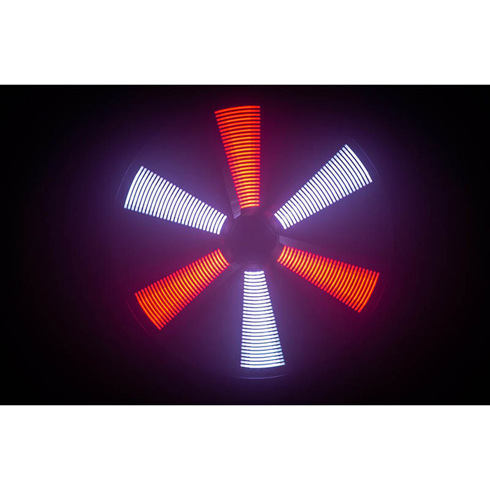 LED Fan Effects Light with 486 RGB LEDs 50 x 50cm