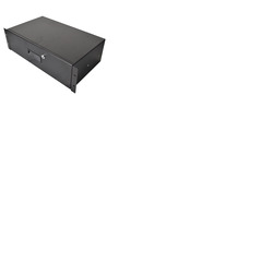 3U Metal Rack Drawer for Data Racks & Flight Cases with Lock 255mm Deep