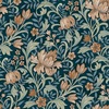 Marian Floral Wallpaper Navy / Terracotta Grandeco A67101