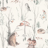 Kids' World Woodland Walk Wallpaper Neutral 300048