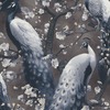 Play of Light Peacock Textured Vinyl Wallpaper Charcoal Erismann 10414