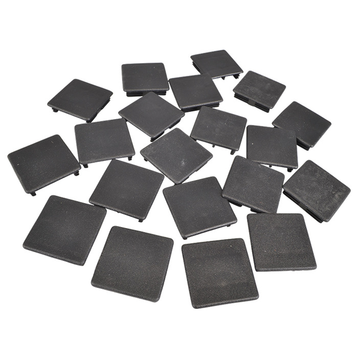 Black PVC End Caps for Slotted Channel 41 x 41mm