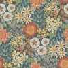 Karina Wildflower Garden Vinyl Wallpaper Green Fine Decor FD26520