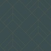 Sander Geometric Slate / Gold Wallpaper Fine Decor FD26546