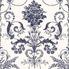 Laura Ashley Josette Wallpaper Off White / Midnight 113387