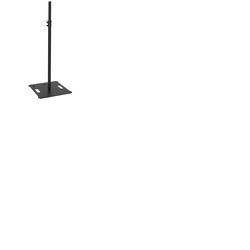 Speaker Stand with Flat Base & Adjustable Height Black