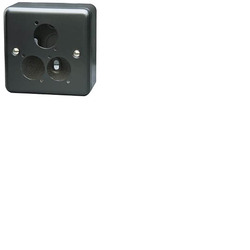 Single Gang Plate and Box for D Series Connectors - 3 Way
