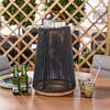 Bracken Outdoors Aurora Curved Charcoal Solar Lantern