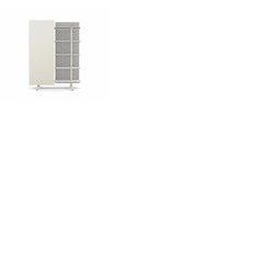 A08 Mobile Shelving Unit with Glass Writing Board