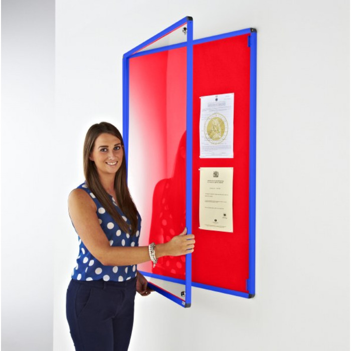 Coloured Frame Tamperproof Noticeboard