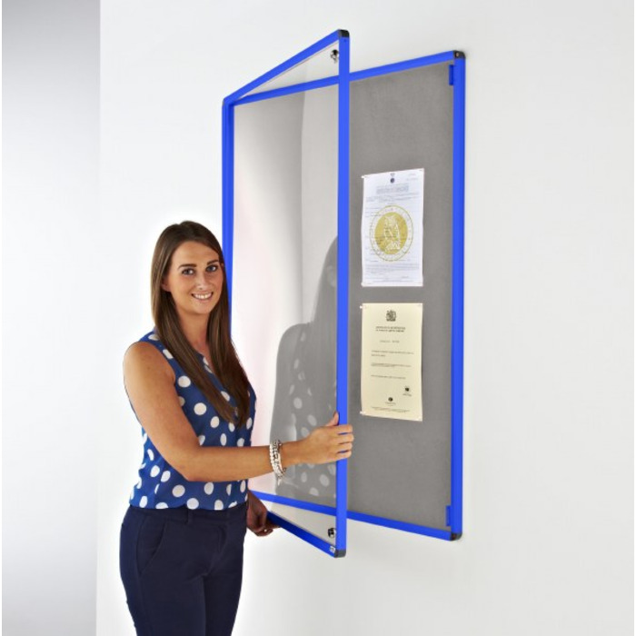 Coloured Frame Tamperproof Noticeboard