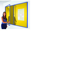 Coloured Frame Tamperproof Noticeboard