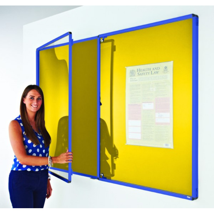 Coloured Frame Tamperproof Noticeboard