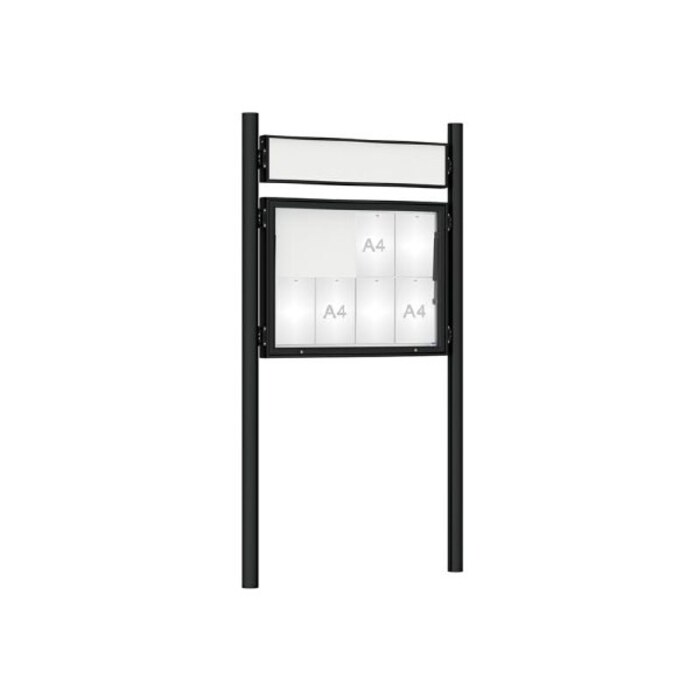 Premium Post Mounted Outdoor Noticeboard