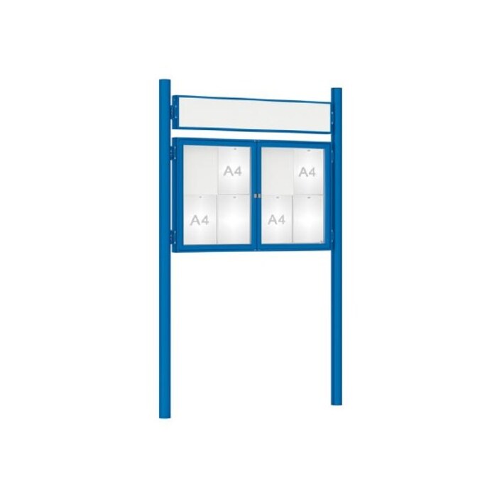 Premium Post Mounted Outdoor Noticeboard