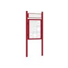 Premium Post Mounted Outdoor Noticeboard