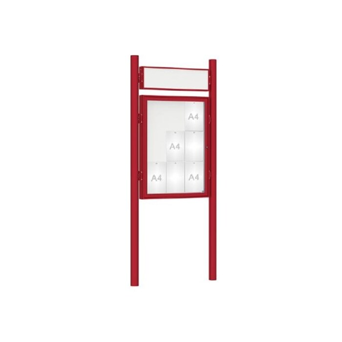 Premium Post Mounted Outdoor Noticeboard