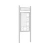 Premium Post Mounted Outdoor Noticeboard