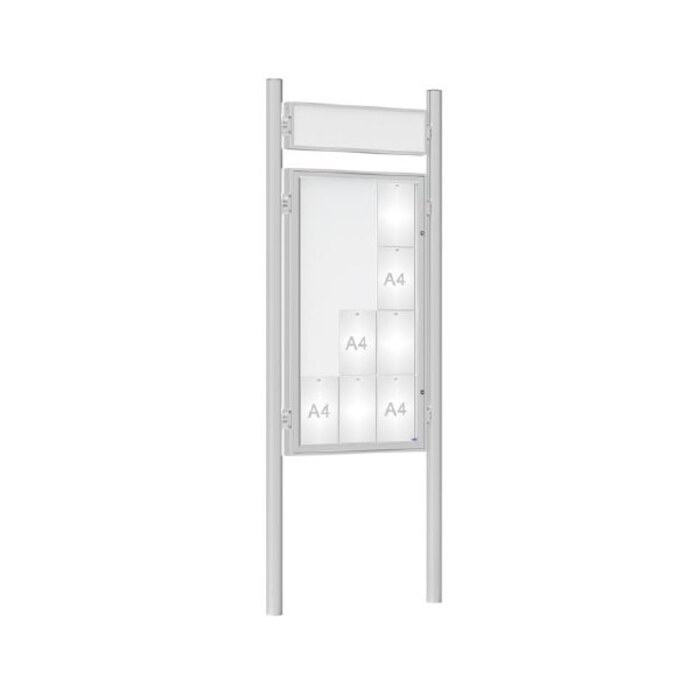 Premium Post Mounted Outdoor Noticeboard