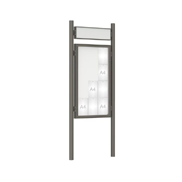 Premium Post Mounted Outdoor Noticeboard