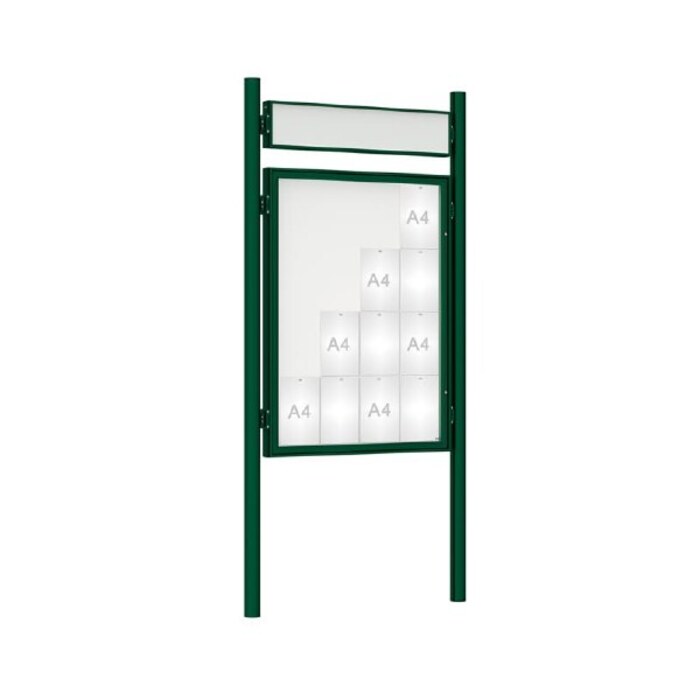 Premium Post Mounted Outdoor Noticeboard